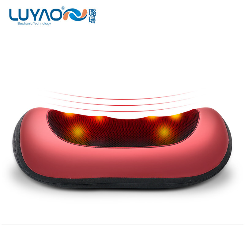 Rote tragbare elektrische Massage Kissen kundengebundenes Shiatsu und